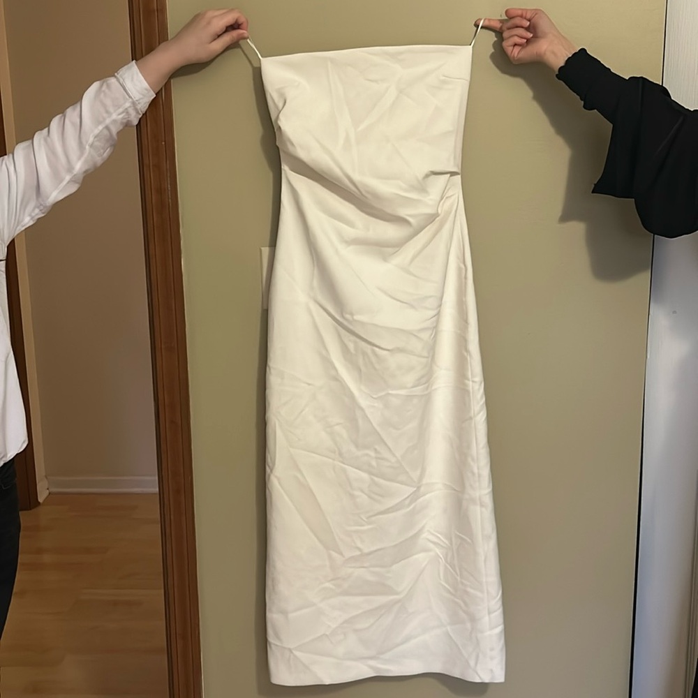 White zara dress